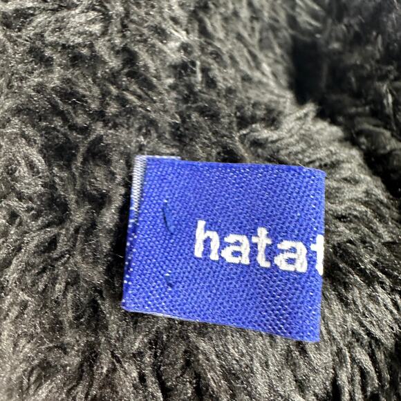 Hat Attack Acrylic Pom Pom Winter Beanie Hat Faux Fur Lined Ribbed Knit Black - Picture 7 of 11